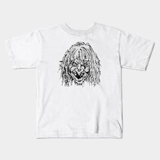 WITCHES HEAD B&W Kids T-Shirt